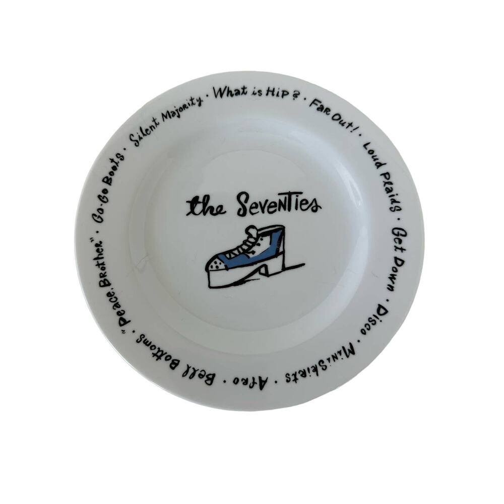 Pottery Barn Millennium Salad Plate, "The Seventies"